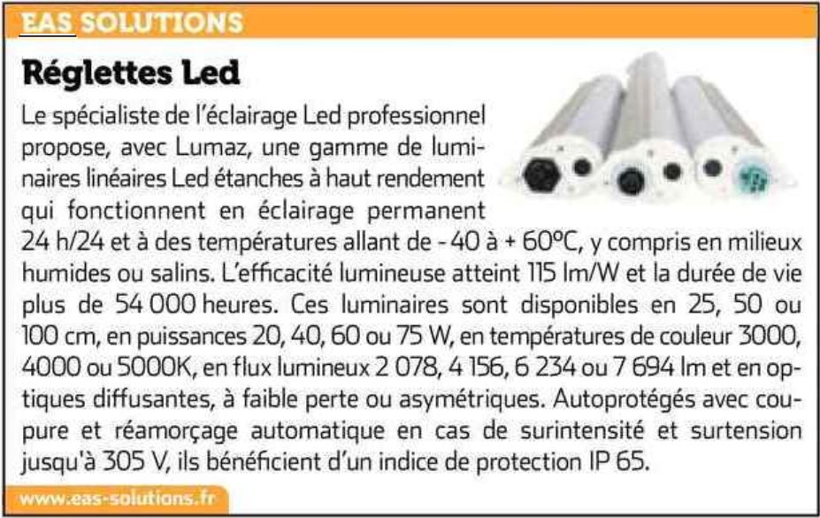 EAS Solutions Eclairage Led Professionnel Bordeaux 4 398