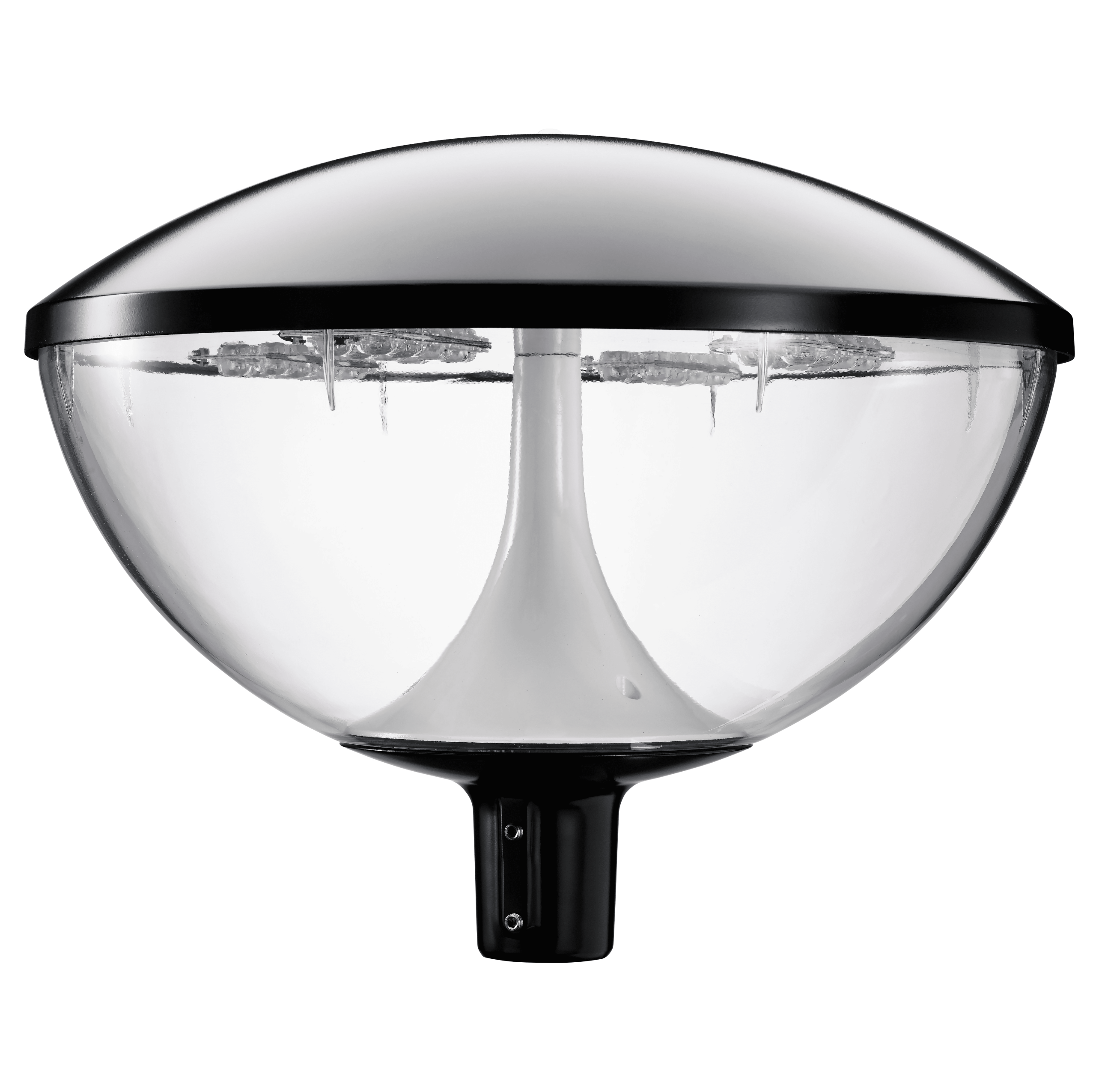 Tête de Candélabre pour mat - Plusieurs couleurs de blanc - Asymétrique ou circulaire